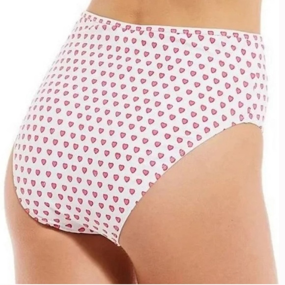 Roller Rabbit Heart Print High Waist Bikini Size Large, NWT - Picture 4 of 9